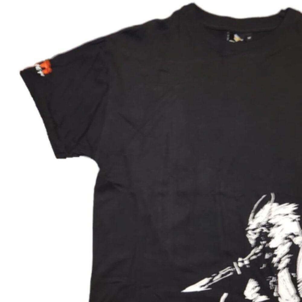 Mens Dragon Warrior Black Shirt || Med